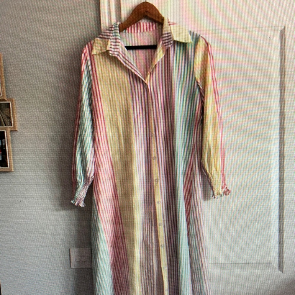 Striped Multicolor Women's Dress